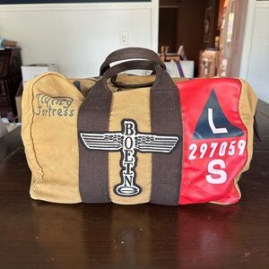 Boeing Heritage Collection- Red Canoe weekender/flight bag.